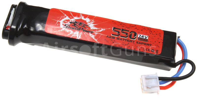 Battery, AEP, Li-Pol, 7.4V, 550mAh, 20C, StormPower