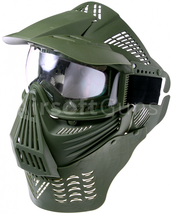 Protective mask, with lens, large, OD, ACM