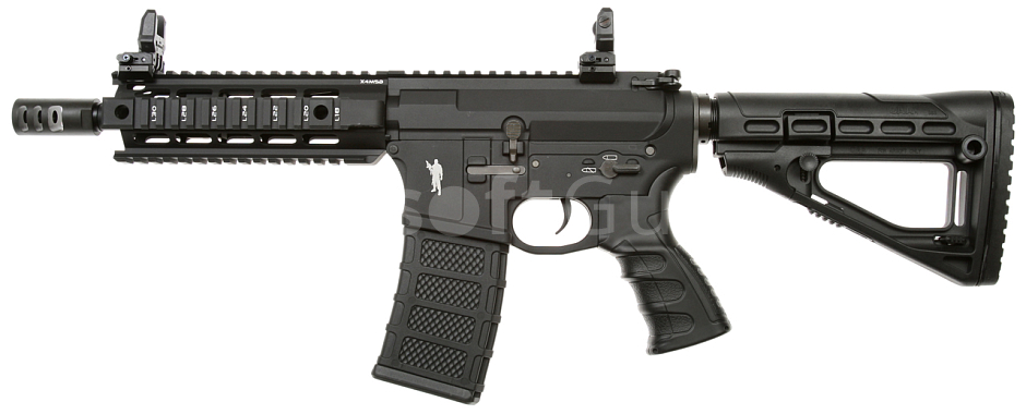 CAA M4 CQB, FF RAS-S, 7 inch, black, King Arms