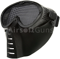 Protective mask, with mesh, small, mod.O, black, ACM