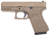 Glock 19, frame 5. gen., tan, GBB, WE