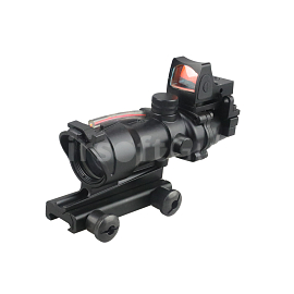 Riflescope 4x32 ACOG, red fiber, RMR Red dot sight, T-Eagle