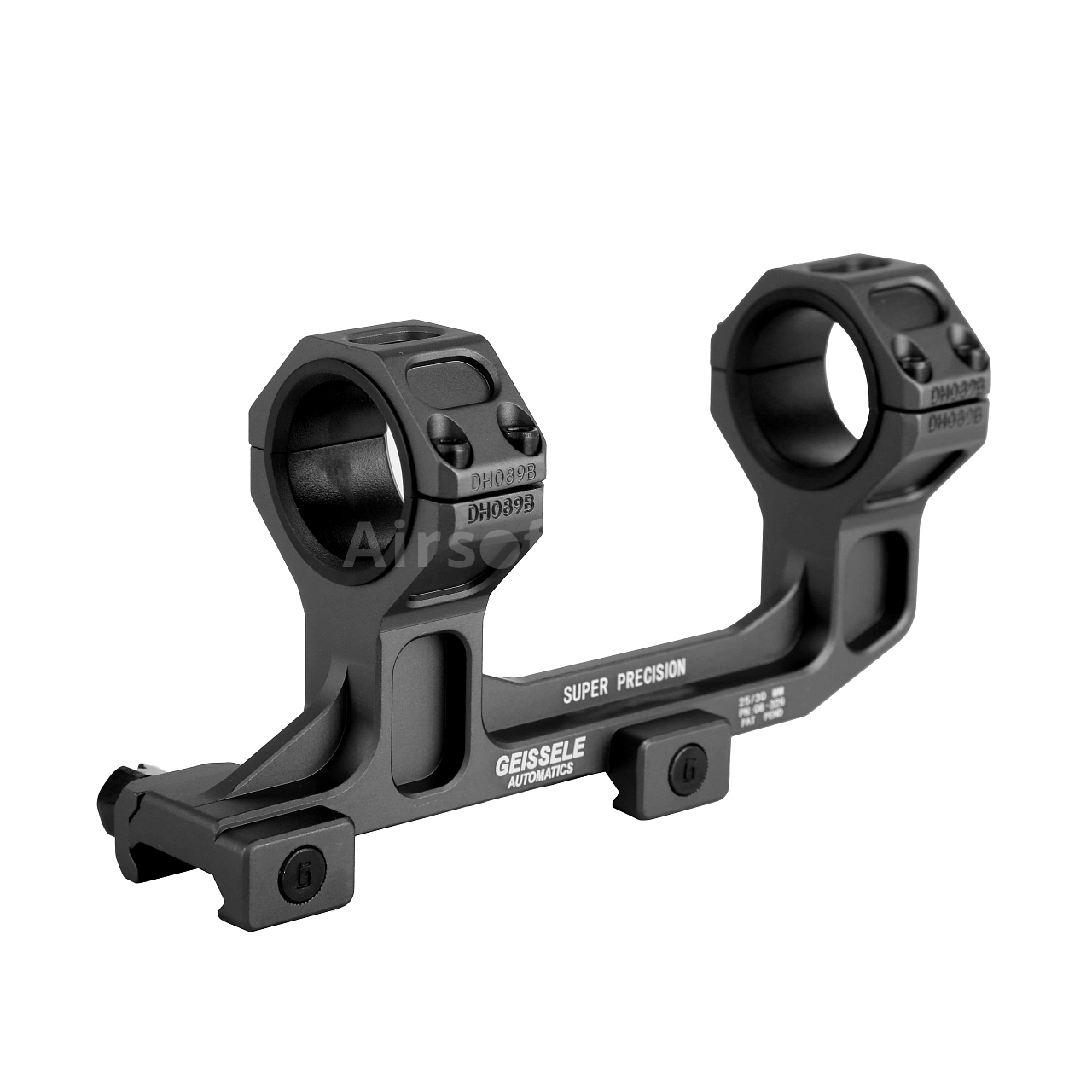 Mount base Super Precision Geissele, 25/30 mm, black, T