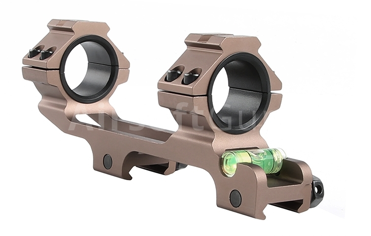 Mount base Y035, 25/30 mm, bubble level, tan, T-Eagle