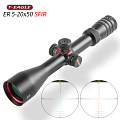 Riflescope ER 5-20X50SFIR, illumination, bubble level inside, black, T-Eagle