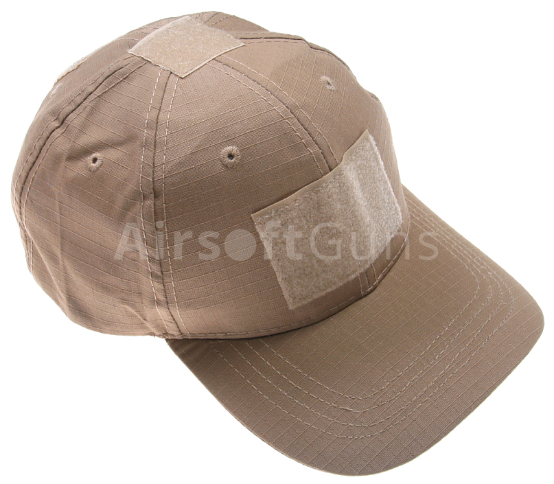 Baseball cap, velcro panels, TAN, ACM