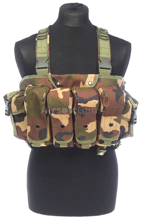 Chest rig tactical, woodland, ACM