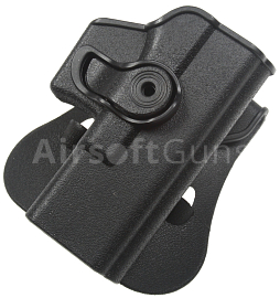 Pistol holster IMI, Pro, Glock, black, ACM