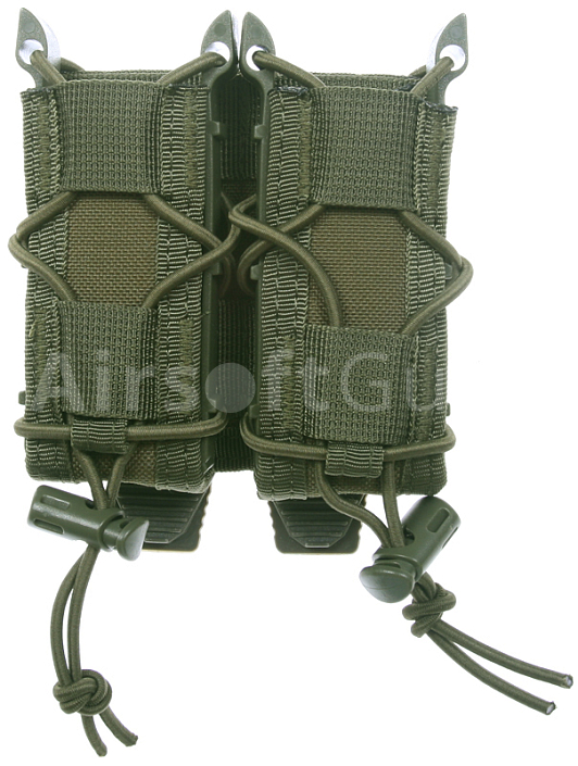Pistol magazine pouch Spider, double, OD, ACM