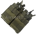 Magazine pouch 4x M4/AK, Molle, OD, ACM