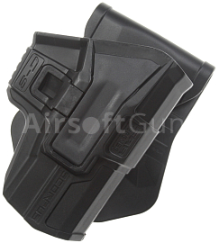 Pistol holster FAB Scorpus G-9, Glock, black, ACM